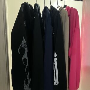 Graphic Hoodies Collection - Black, Blue, Pink, Beige DM me for prices